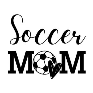 Soccer Mom with Heart SVG Digital Design Mother's Day SVG