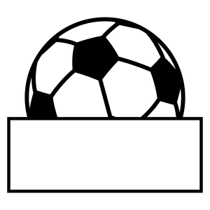 Soccer Monogram SVG, Instant Download Football SVG