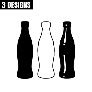 Soda Bottle SVG Bundle, Coke Bottle Cut File & Clipart Drinking