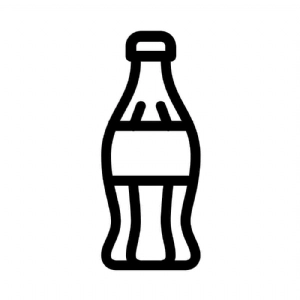 Soda Cola Bottle SVG Cut File, Coke Bottle Clipart Drinking