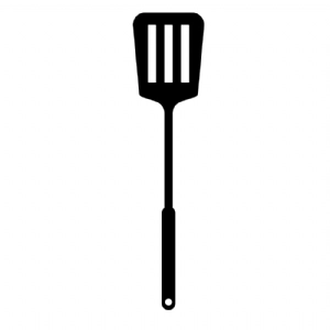 Spatula SVG Black and White Clipart, Kitchen Utensils SVG Tools and Utensils
