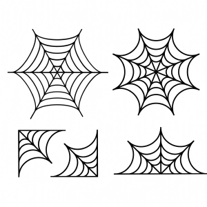 SPIDER WEB PNG Bundle Spider Web Clipart Digital Download 