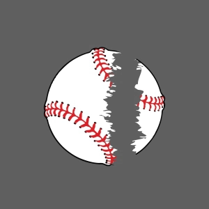 Split Baseball SVG, Instant Download Monogram Baseball SVG