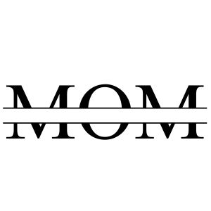 Split Mom SVG Cut File, Monogram Mom SVG Mom SVG