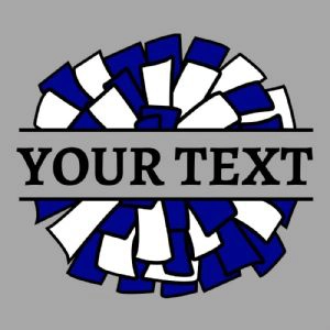 Split Pom Pom SVG, Pom Pom Instant Download Cheerleading SVG