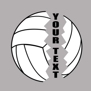 Split Volleyball SVG, Volleyball Monogram SVG Cut File Volleyball SVG