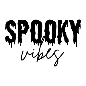 Spooky Vibes SVG for Cricut, Spooky SVG Instant Download Halloween SVG