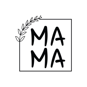 Square Flower with The Text Mama SVG, Frame SVG Mother's Day SVG