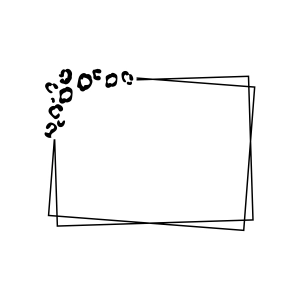Square Leopard SVG, Frame Monogram SVG Monogram SVG