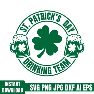 St. Patrick's Day Drinking Team SVG Svg
