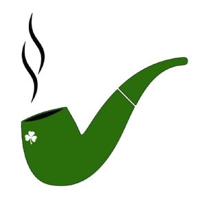 St. Patrick's Day Pipe SVG, Smoking Pipe SVG St Patrick's Day SVG