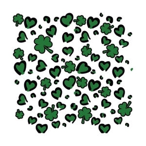 St Patrick's Pattern SVG, Shamrock Pattern Print Shamrock SVG