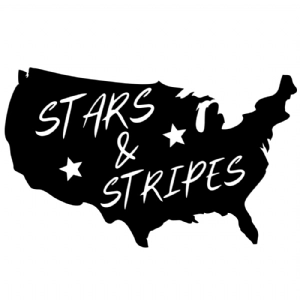 Stars & Stripes Us Map SVG,  4th of July SVG Cricut Files 4th Of July SVG