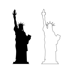 Statue of Liberty SVG Cut File Building And Landmarks