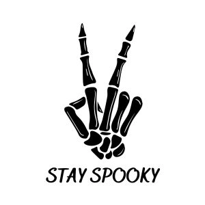 Black Stay Spooky SVG, Halloween Stay Spooky SVG Instant Download Halloween SVG