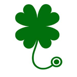 Stethoscope Shamrock SVG, Lucky Nurse SVG Vector Files Shamrock SVG