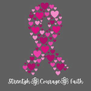 Strength Courage Faith SVG Cut File Cancer Day SVG