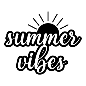 Summer Vibes SVG Cut File, Summer Vibes Instant Download Summer SVG