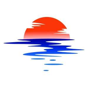 Sunset on Water PNG Landscapes