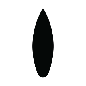Surfboard SVG, Surfboard Silhouette Cut File for Cricut & Silhouette Sports SVG