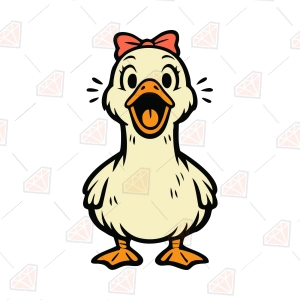 Surprised Duck SVG