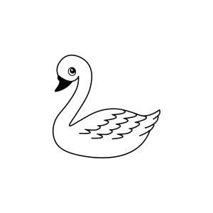 Swan SVG, Swan Outline SVG Cut File Bird SVG