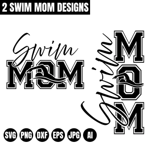 Swim Mom SVG Designs
