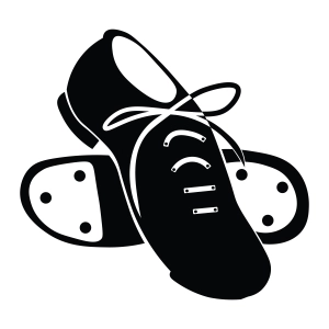 Tap Shoes Silhouette SVG, Tap Dance SVG Vector Files Dance SVG