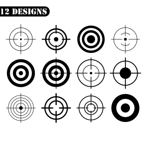 Target SVG Bundle, Target Clipart & Cut Files Bundle SVG