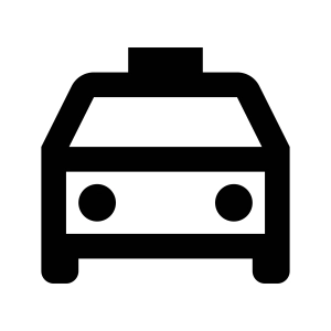 Taxi Outline PNG & SVG Files Icon SVG