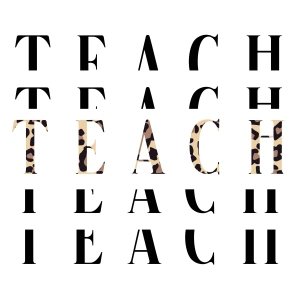 Teach Leopard SVG Design Teacher SVG