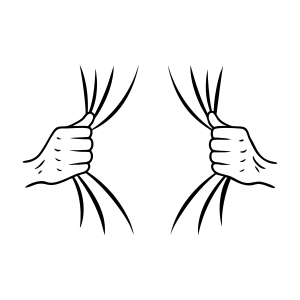 Tear Away SVG, Ripped Shirt SVG Vector Illustration