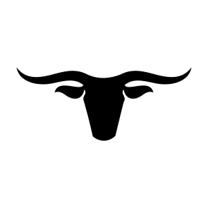 Texas Black Longhorn SVG Cut File, Football SVG Texas SVG