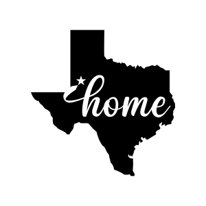 Texas Home with Map SVG Cut File, Instant Download Texas SVG