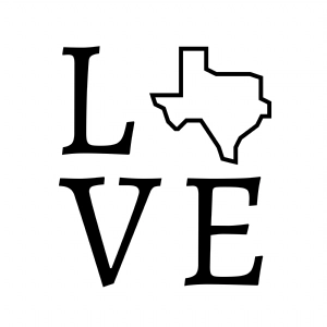 Texas Love SVG Vector File, Texas Map Outline SVG Texas SVG