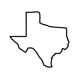 Texas Map Outline SVG Cut File, Instant Download for Cricut Texas SVG