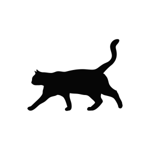 The Walking Cat Silhouette SVG Cut File Cat SVG
