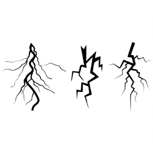 Thunder Lightning Bundle SVG Cut Files Drawings