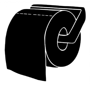 Toilet Paper Holder SVG Cut Files, Toilet Paper Clipart Files Vector Illustration