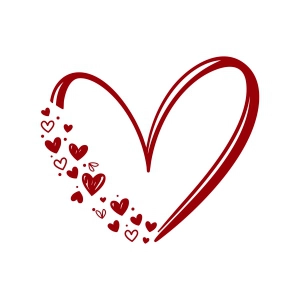 Trendy Heart SVG, Valentine’s Day Svg