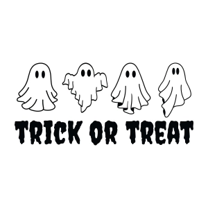 Trick Or Treat SVG with Halloween Ghosts Halloween SVG