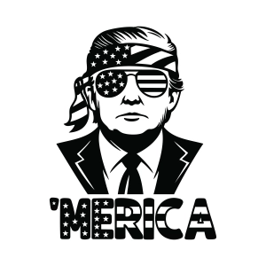 Trump 4th of July SVG, Merica Trump SVG 4th Of July SVG