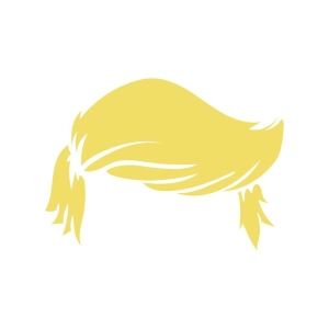 Trump Hair SVG Cut and Clipart File, Trump SVG USA SVG