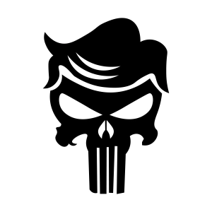 Trump Punisher SVG Cut File, Funny Trump SVG USA SVG