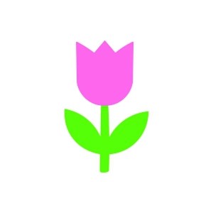 Tulip SVG, Tulip Clipart for Cricut & Silhouette Flower SVG