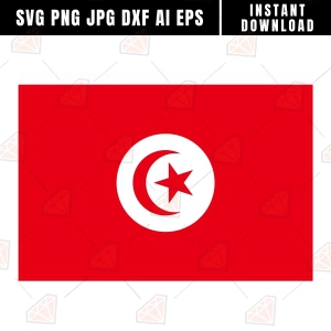 Tunisia Flag SVG Svg