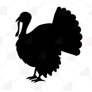 Turkey Silhouette SVG – Thanksgiving Cut File