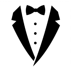 Tuxedo SVG Cut Files, Clipart Instant Download Vector Illustration