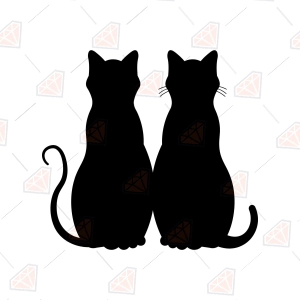 Two Cats SVG