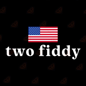 Two Fiddy SVG – Minimalist American Flag 250th Fourth of July Cut File